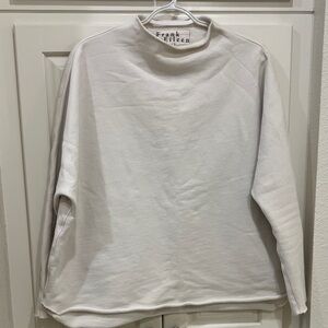 Frank & Eileen Effie triple fleece funnel neck sweatshirt
Ivory
Medium
Like new